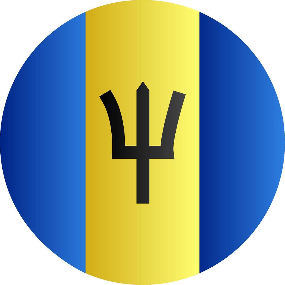 Flag of Barbados Gradient vector