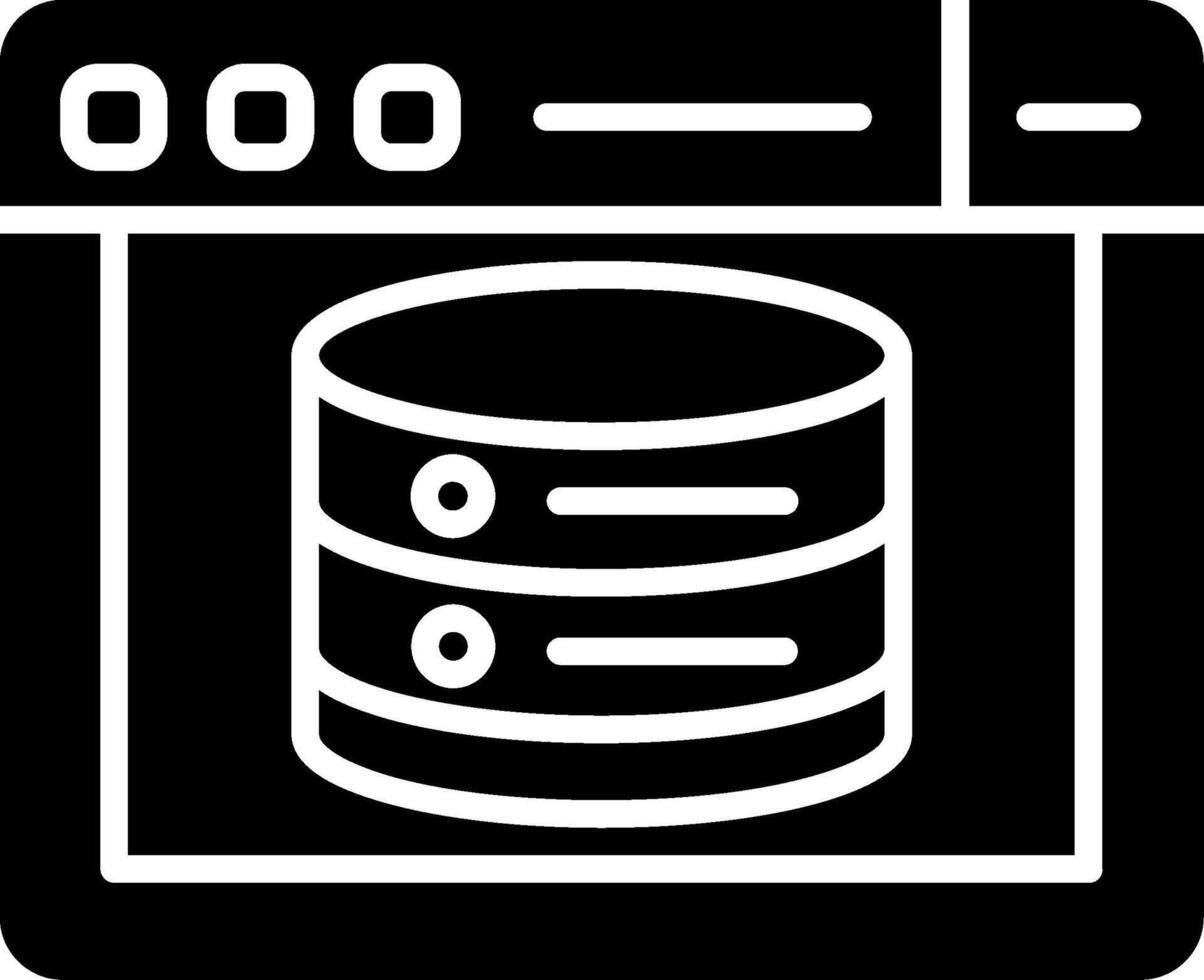 Web Caching Strategy Icon Glyph vector