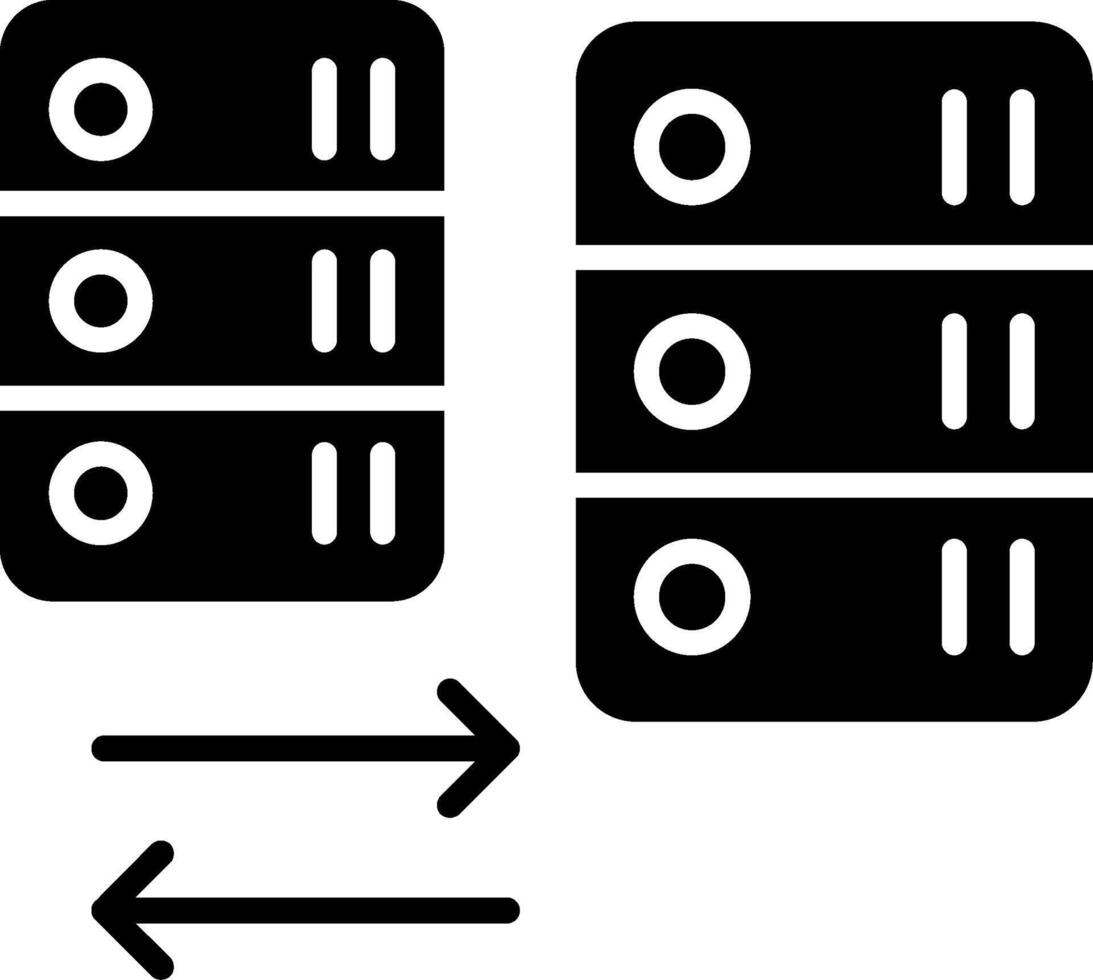 Reverse Proxy Icon Glyph vector
