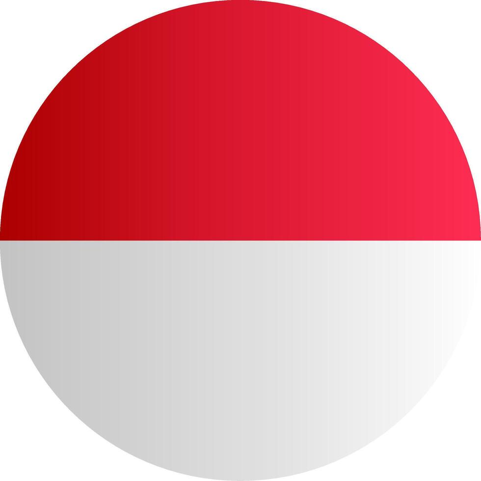 Flag of Monaco Gradient vector