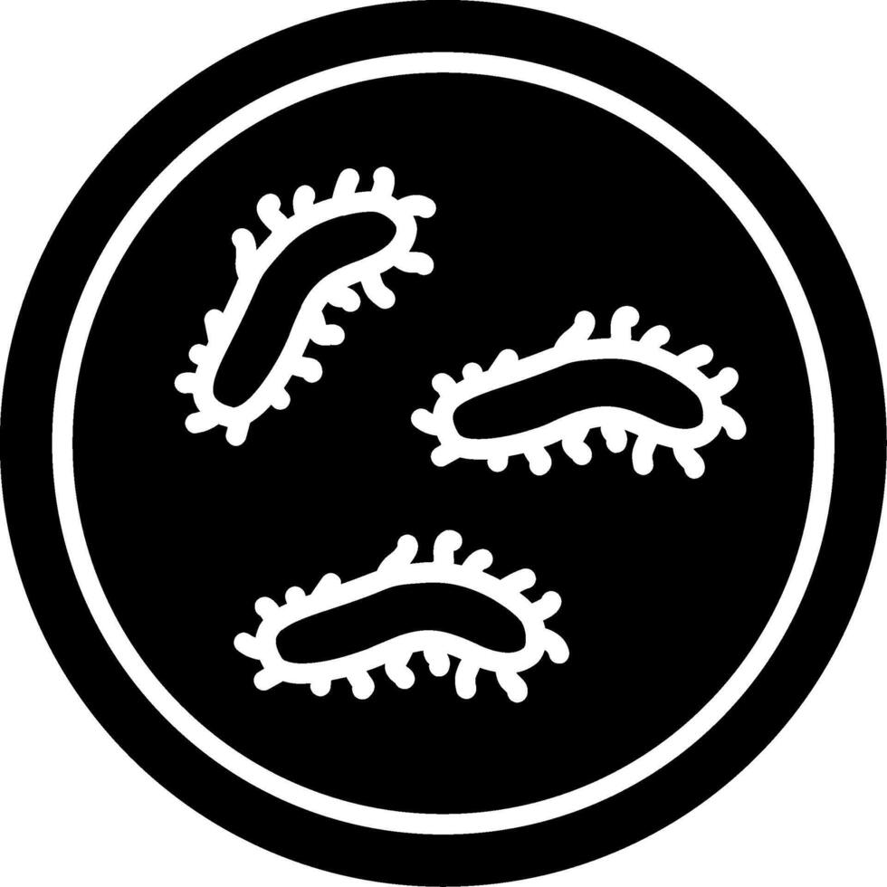 Haemophilus parainfluenzae Respiratory Tract Bacteria Glyph vector