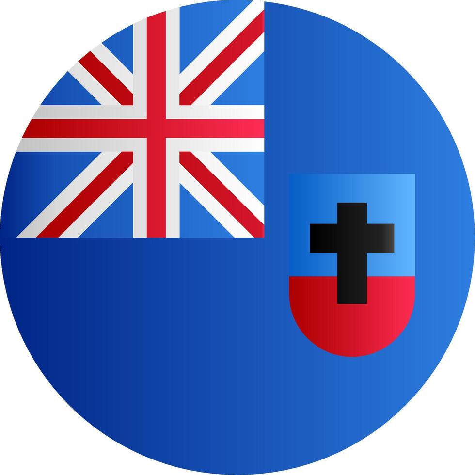 Flag of Montserrat Glyph vector