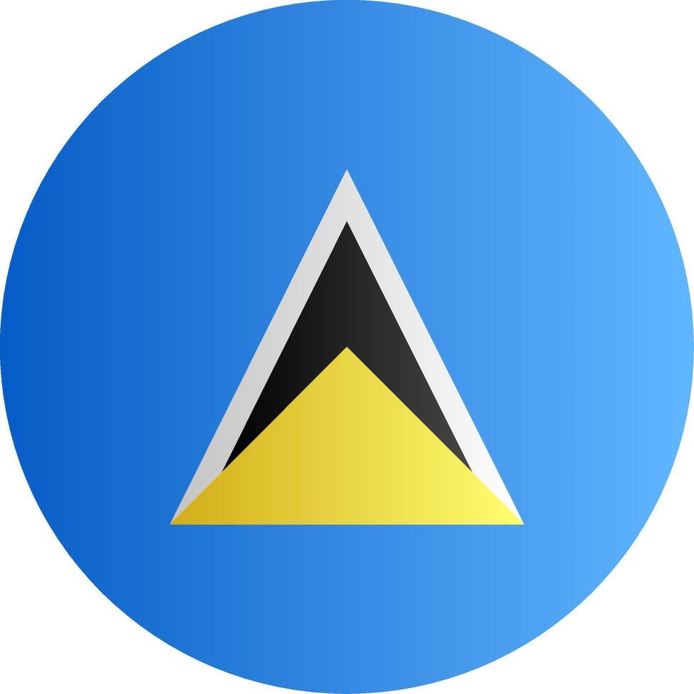 Flag of Saint Lucia Glyph vector