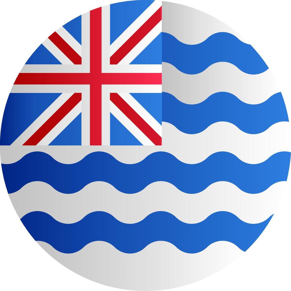 Flag of British Indian Ocean Territory Glyph vector