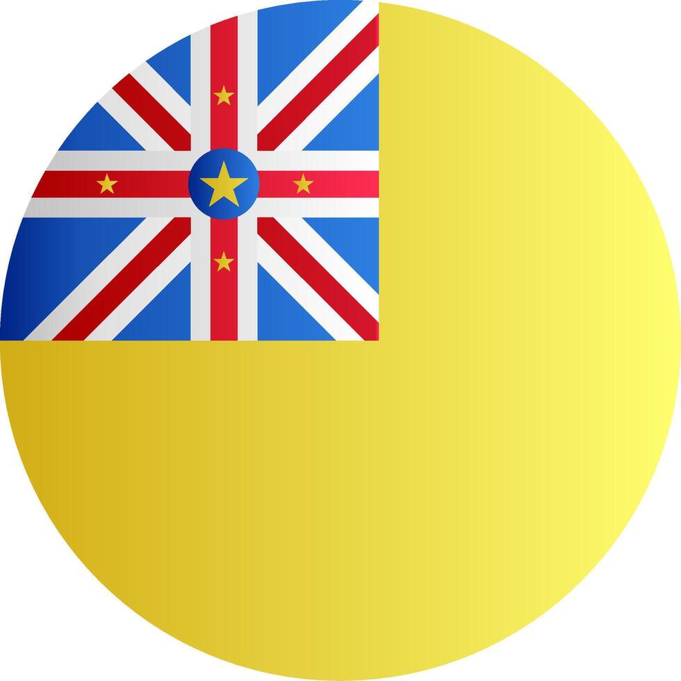 Flag of Niue Glyph vector
