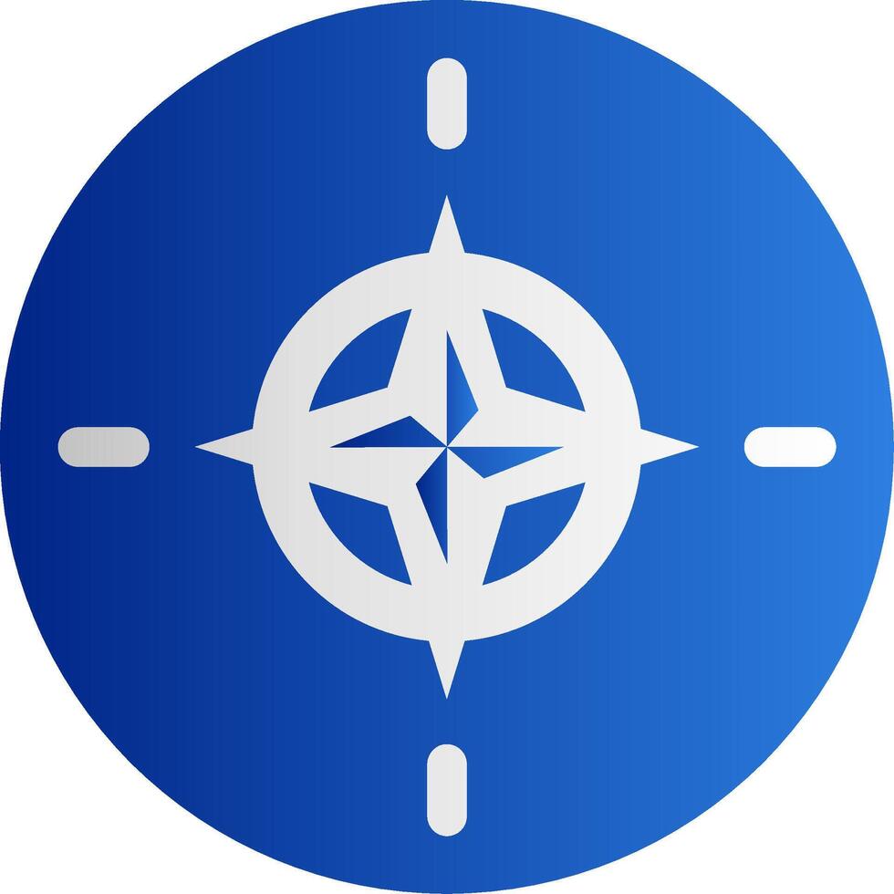 Flag of NATO Glyph vector