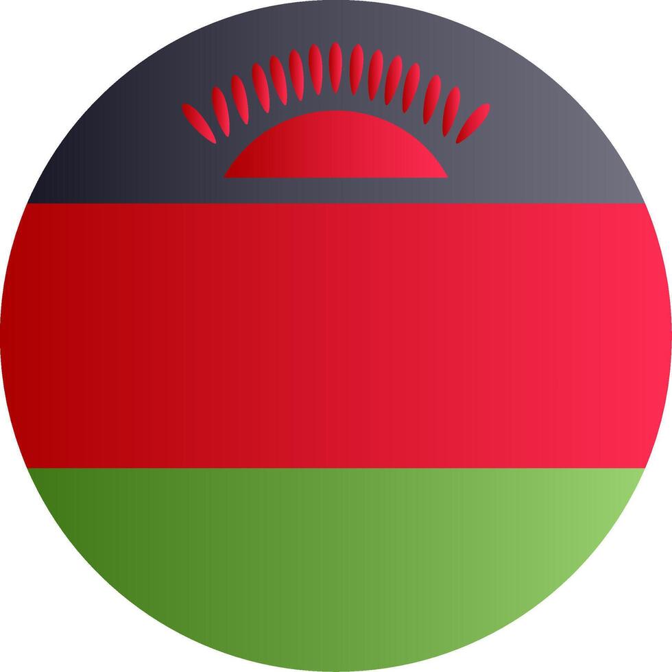 Flag of Malawi Glyph vector