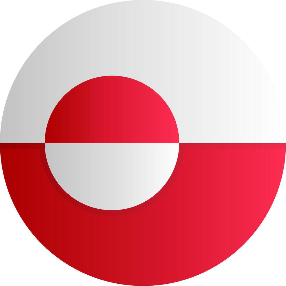 Flag of Greenland Glyph vector