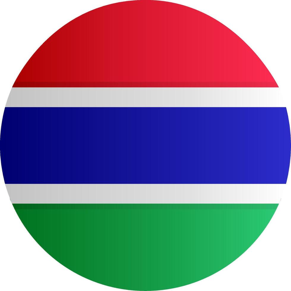 Flag of Gambia Glyph vector
