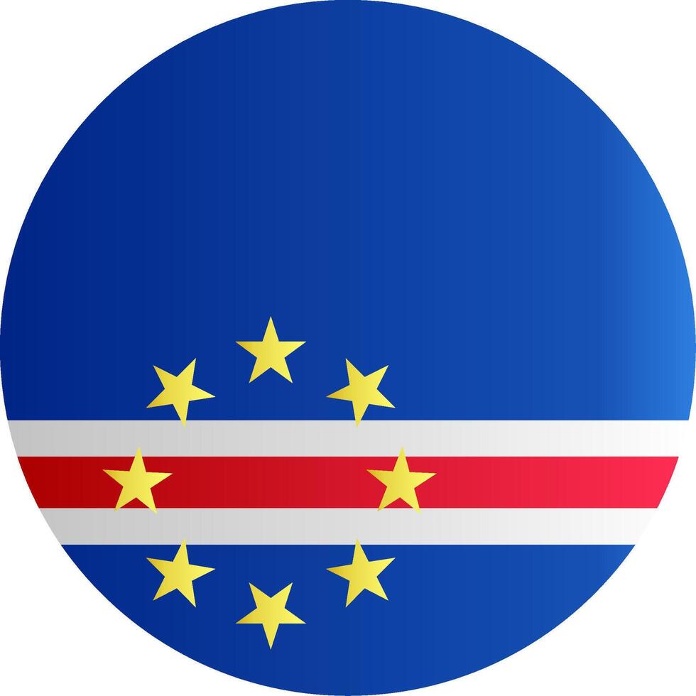 Flag of Cape Verde Glyph vector