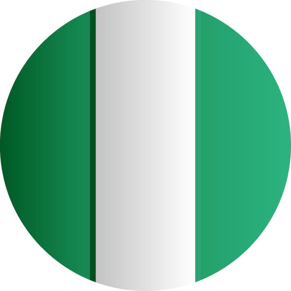 Flag of Nigeria Glyph vector