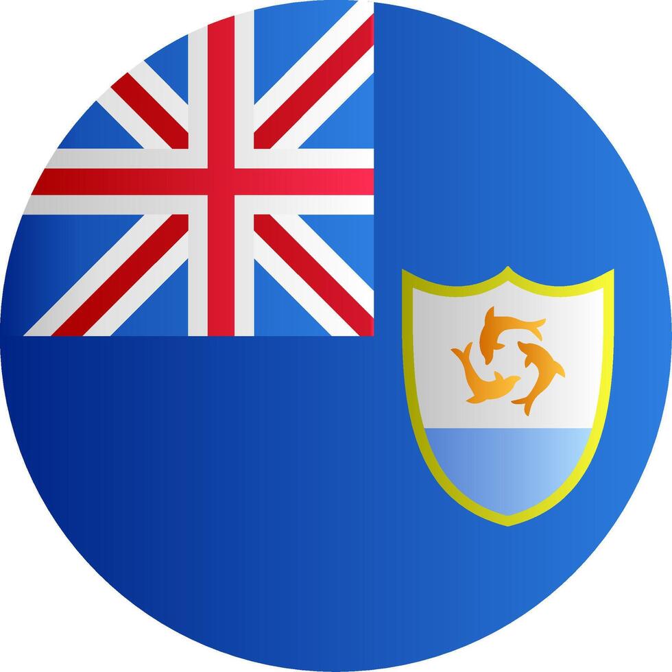Flag of Anguilla Glyph vector