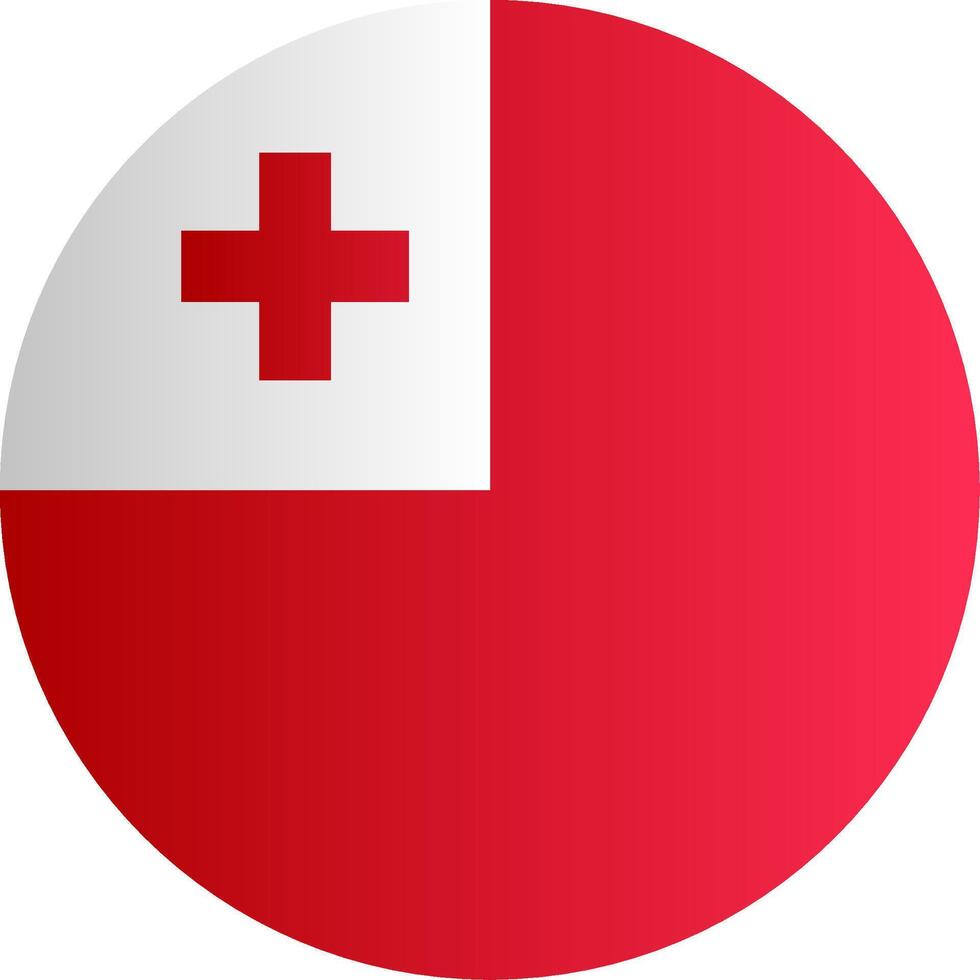 Flag of Tonga Glyph vector