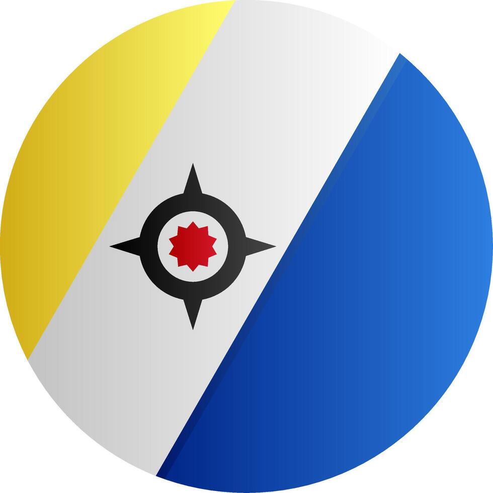 Flag of Bonaire Glyph vector