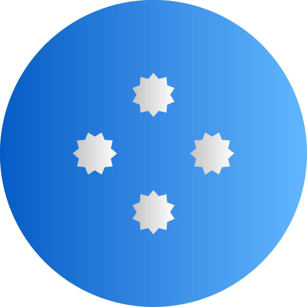 Flag of Micronesia Glyph vector
