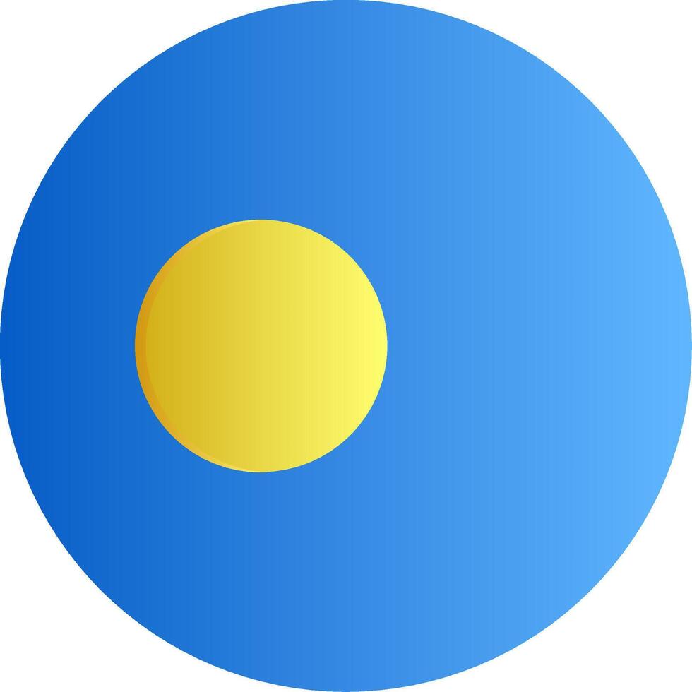 Flag of Palau Glyph vector