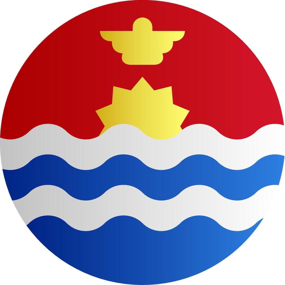 Flag of Kiribati Glyph vector