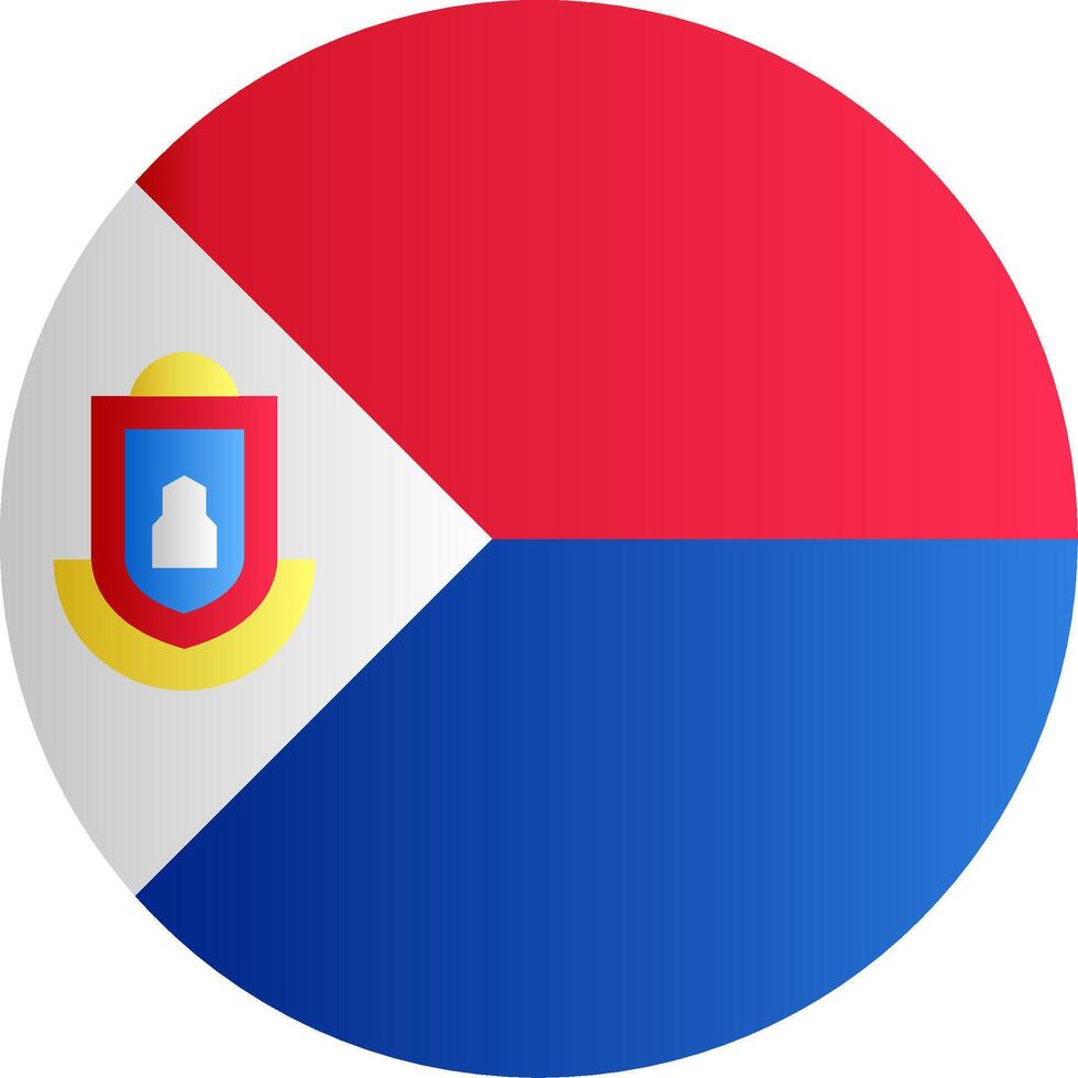 Flag of Sint Maarten Glyph vector