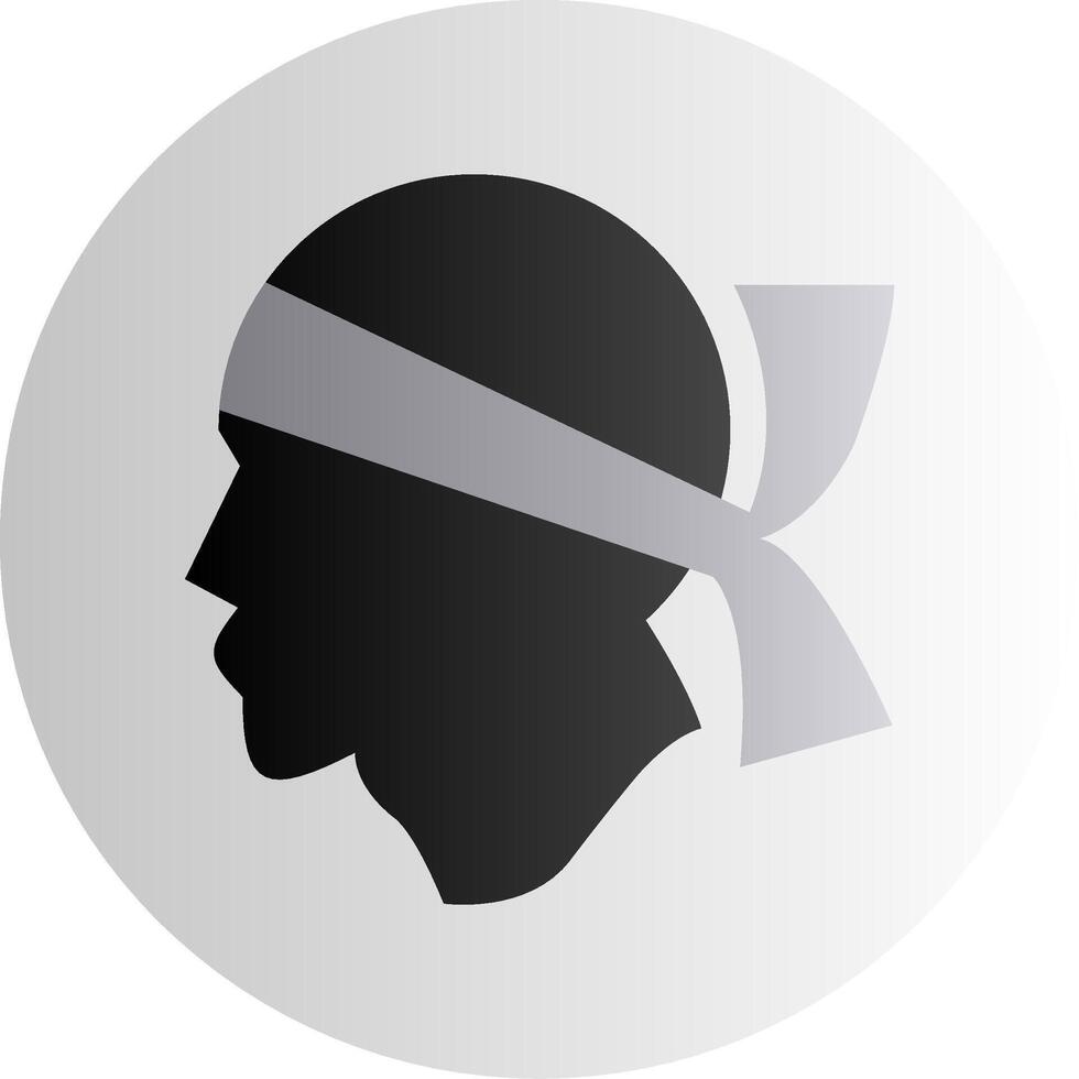Flag of Corsica Glyph vector