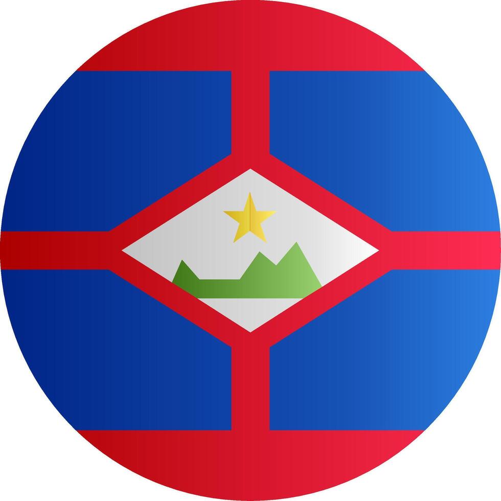 Flag of Sint Eustatius Glyph vector