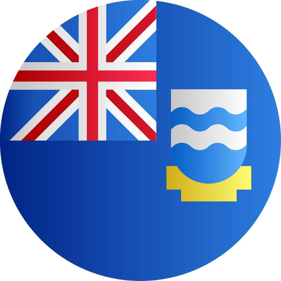 Flag of Falkland Islands Glyph vector