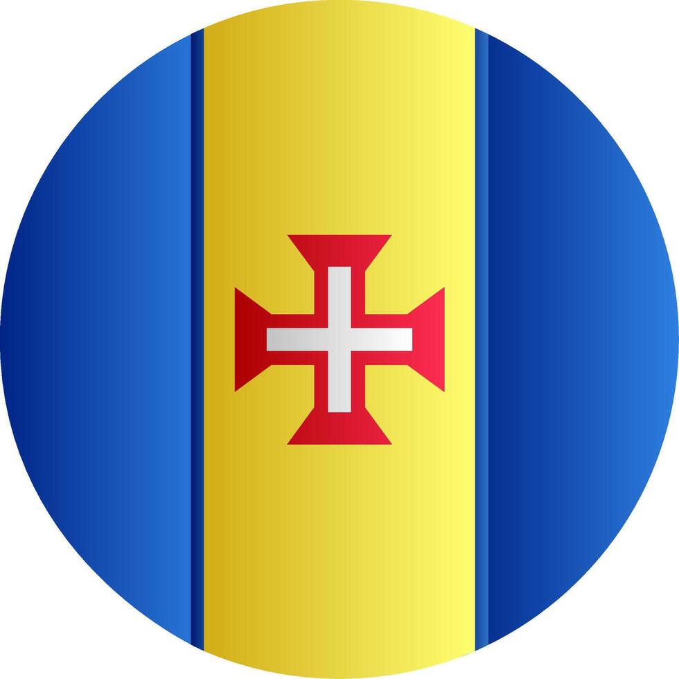Flag of Madeira Glyph vector