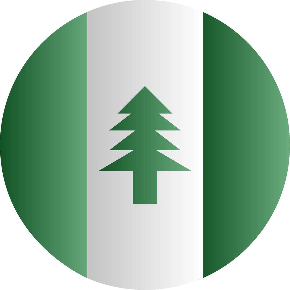 Flag of Norfolk Island Glyph vector