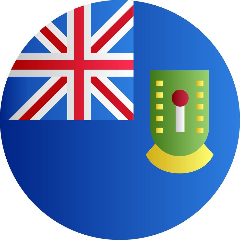 Flag of Virgin Islands Glyph vector