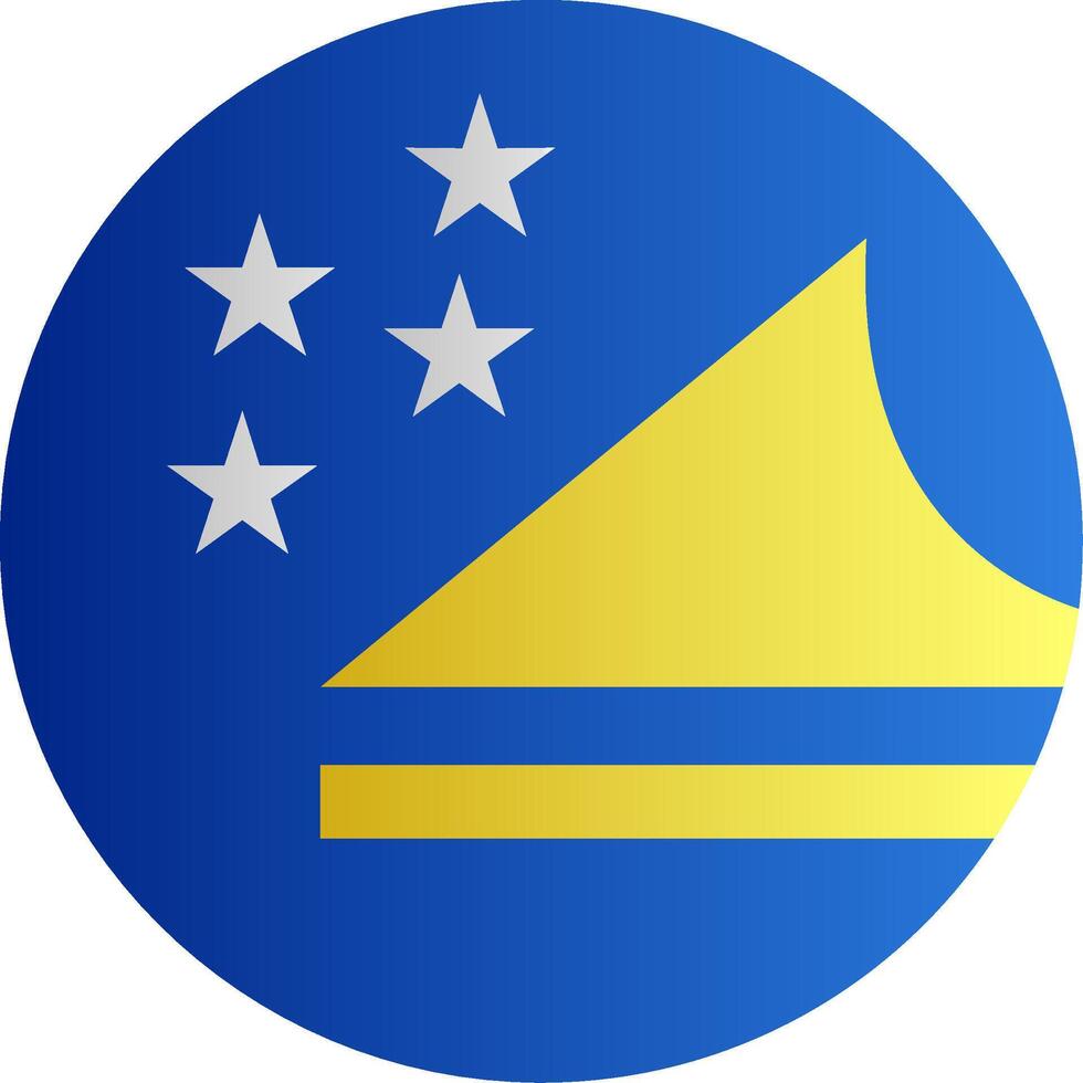 Flag of Tokelau Glyph vector