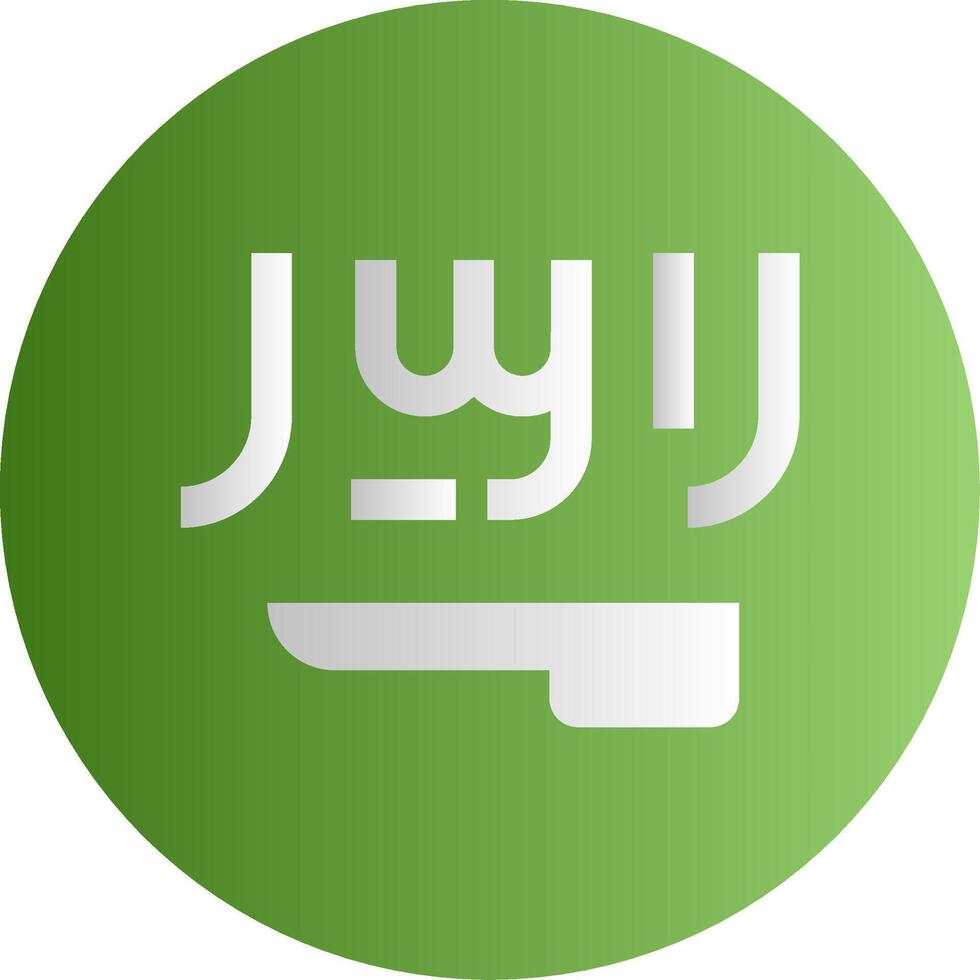 Flag of Saudi Arabia Glyph vector
