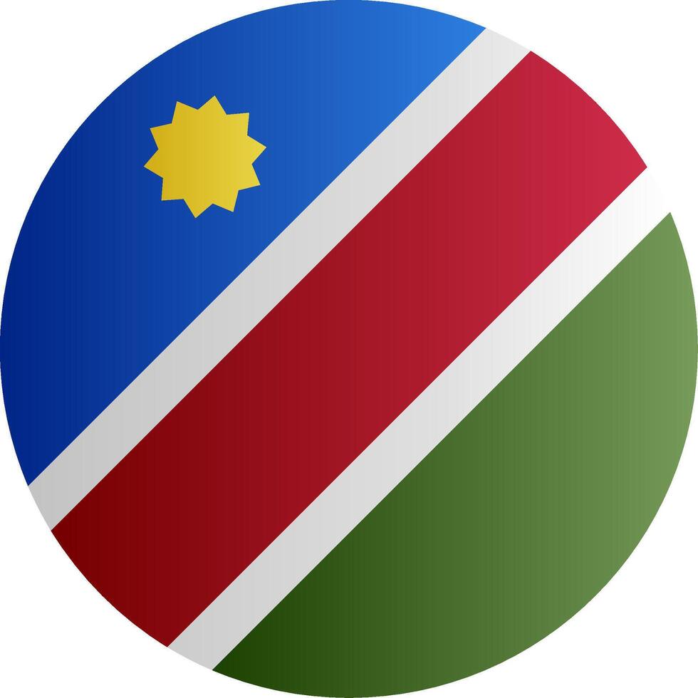 Flag of Namibia Glyph vector