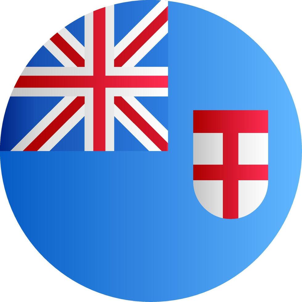 Flag of Fiji Glyph vector