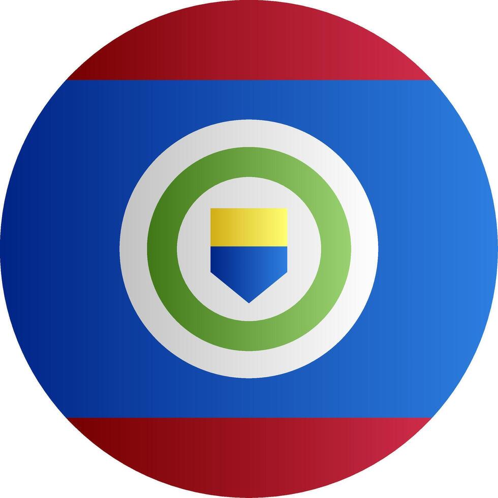 Flag of Belize Glyph vector