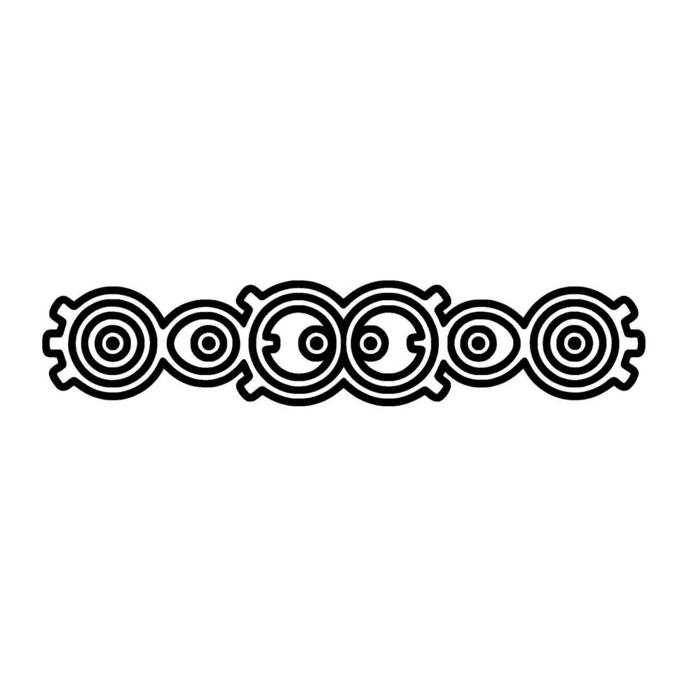 Minimalist Geometric Border Element Patterned. vector