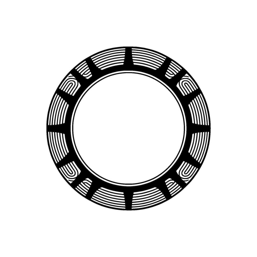 Abstract Sunburst Circle on White Background. vector