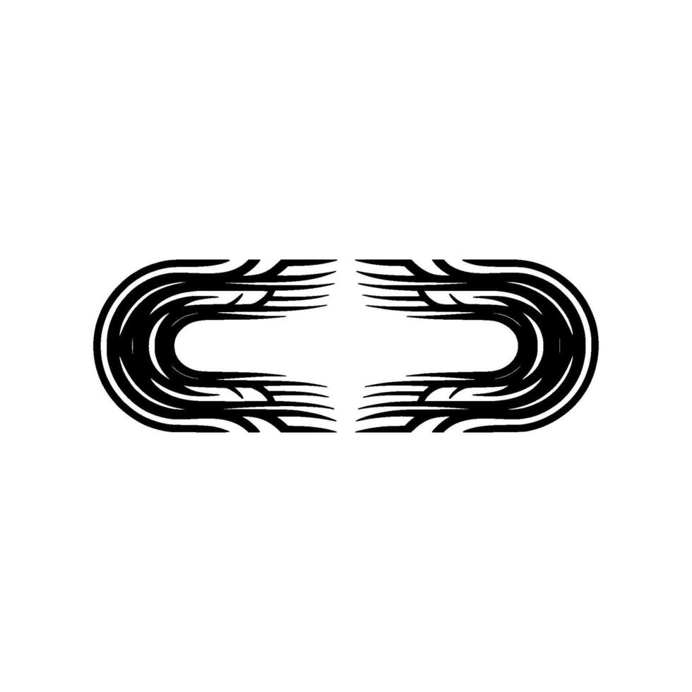 Abstract Tribal Element on White. vector
