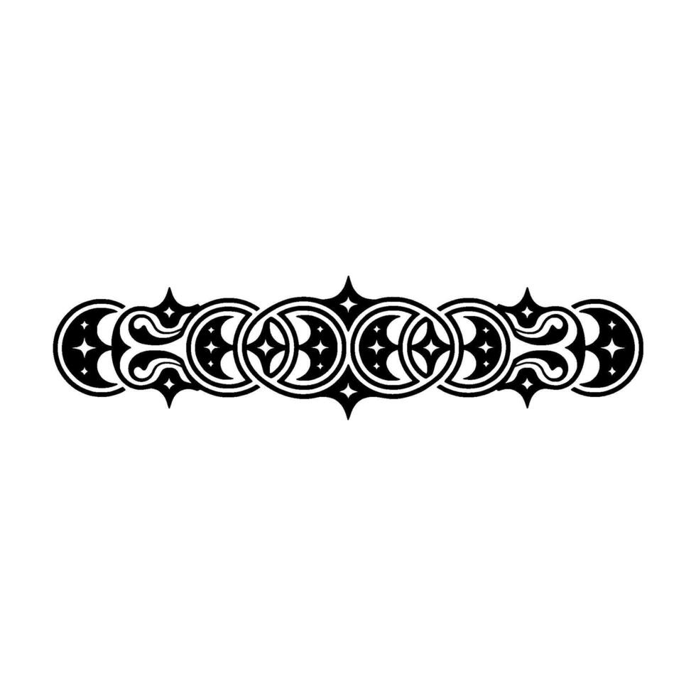 Ornamental Black Border on White Geometric, Decorative, Elegant. vector