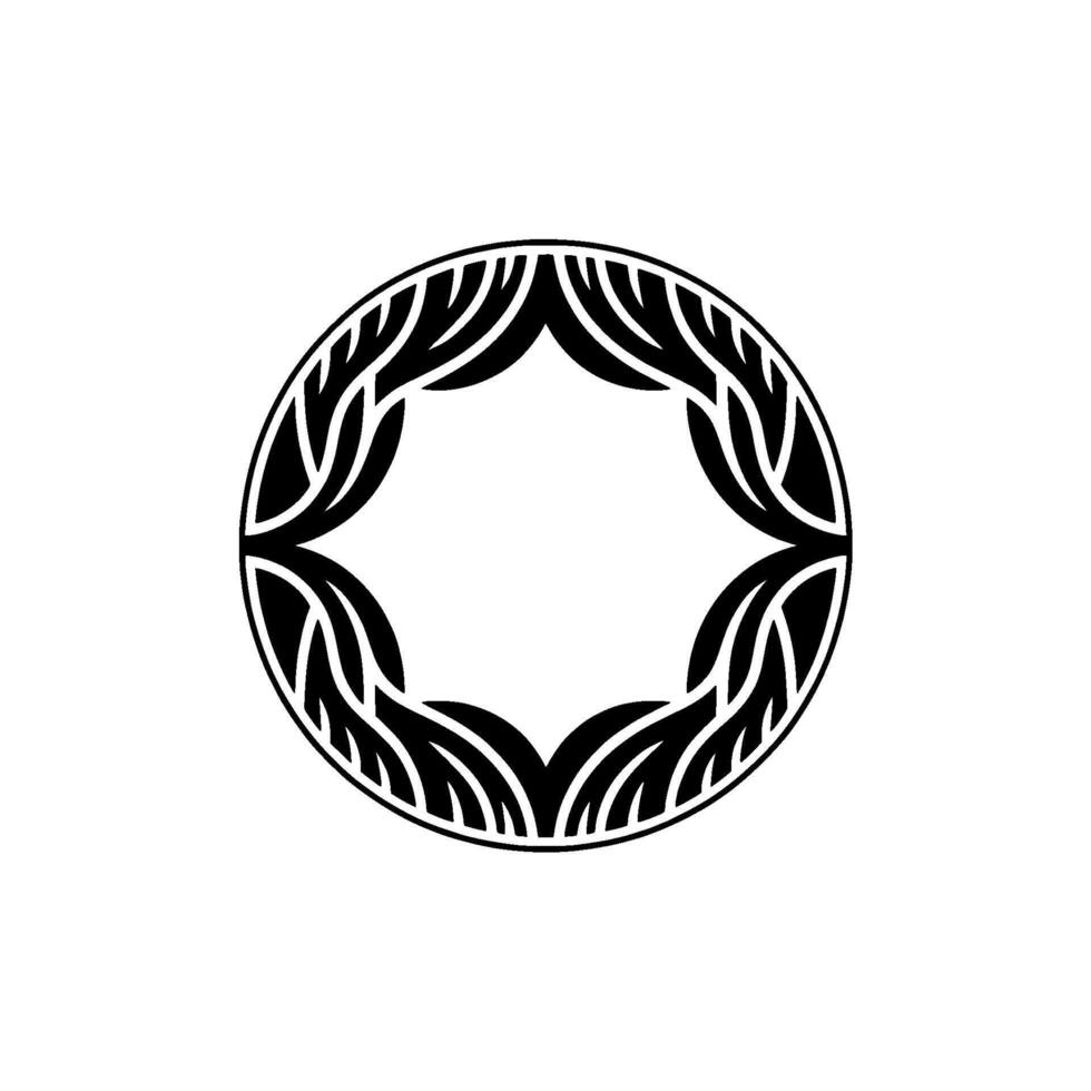 Elegant Floral Frame Illustration, Minimalist. vector
