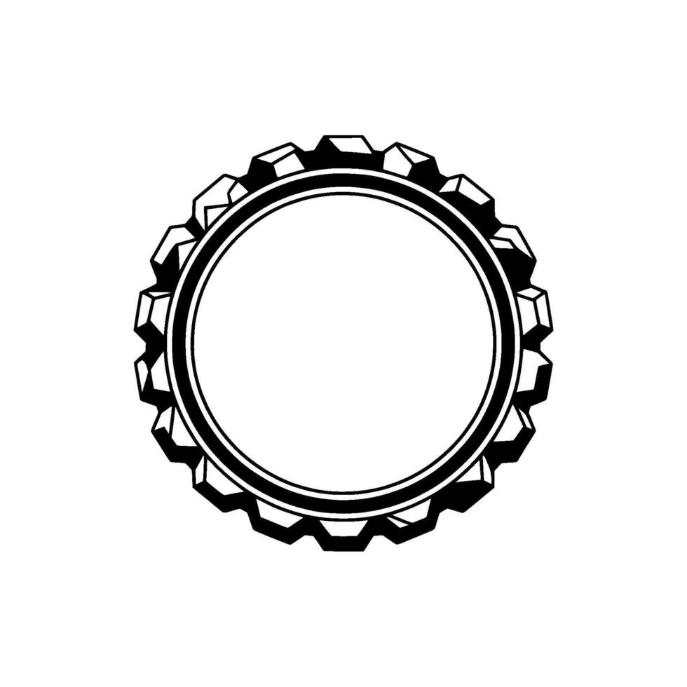 Vectorized Bottle Cap Geometric , Minimalist. vector