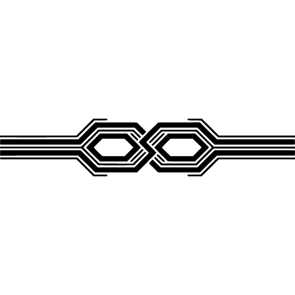 Abstract Infinity Symbol, Minimalist Geometric , Black White, Tech Aesthetic. vector