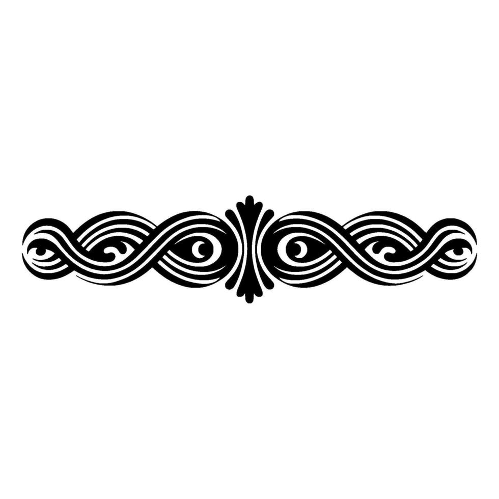 Elegant Black Ornate Border on Gradient Background. vector