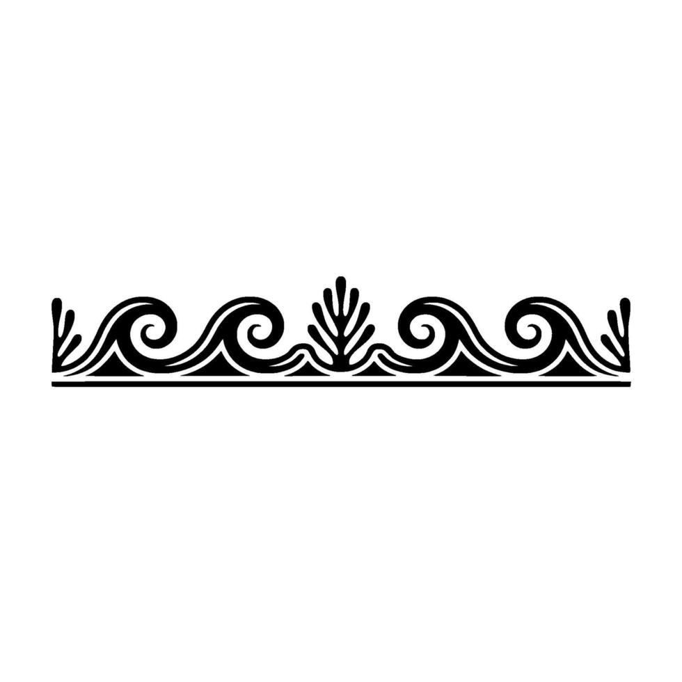 Decorative Scroll Border Element. vector