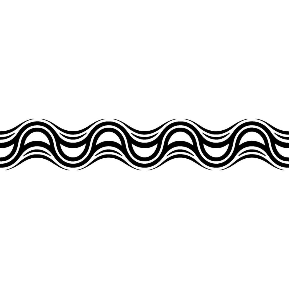 Wave Pattern , Black and White, Modern , Background. vector