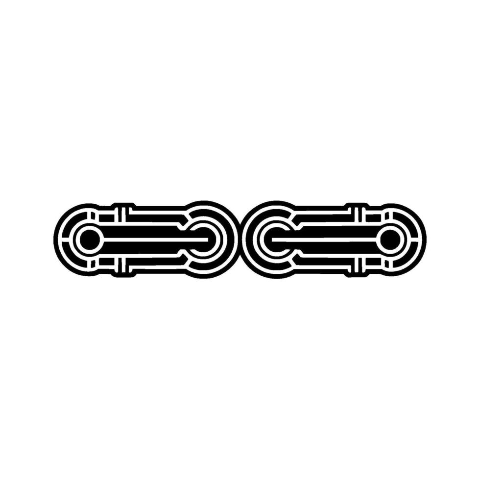 Geometric Black and White Abstract , Modern Retro Style. vector