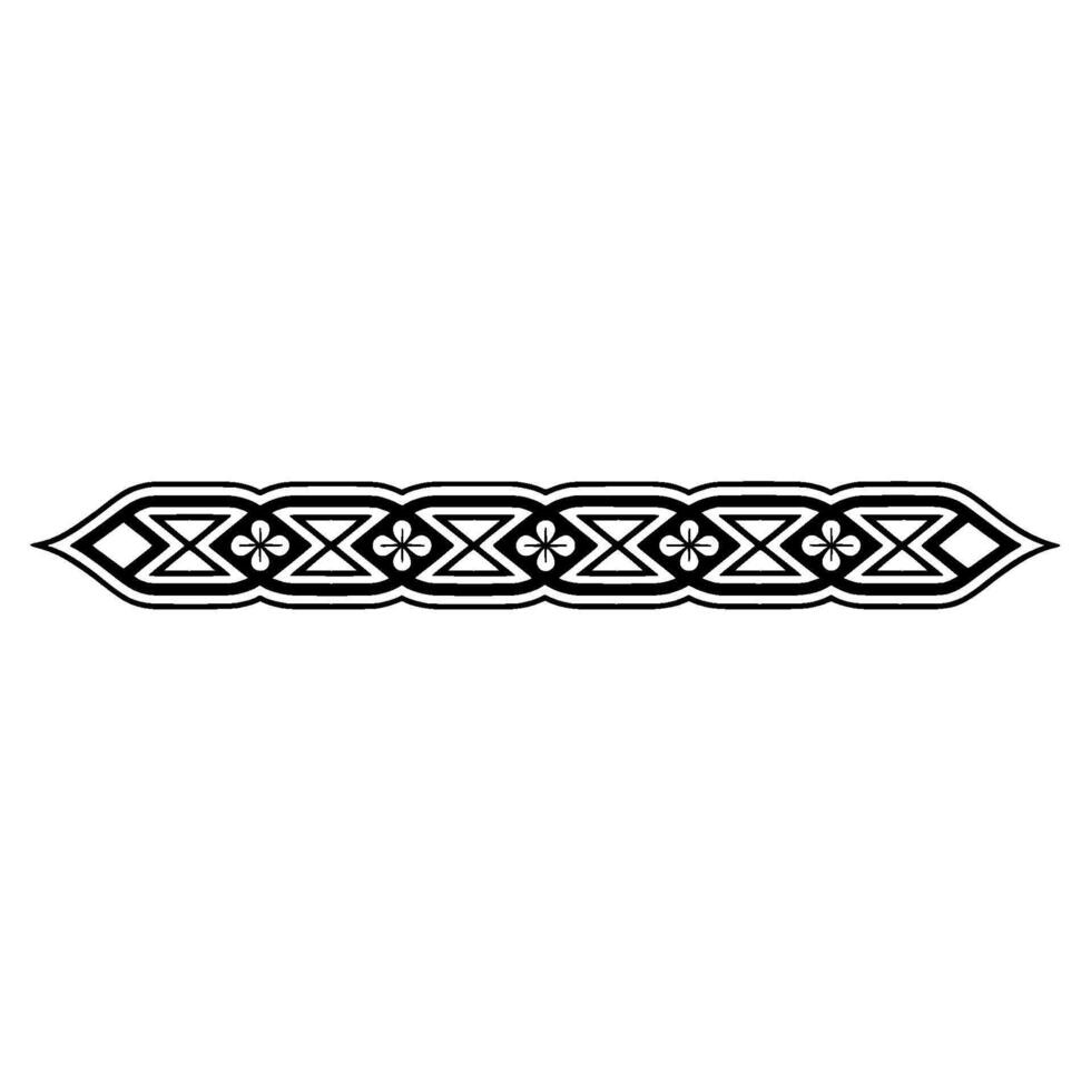 Elegant Black White Decorative Border - Ornamental , , EPS. vector