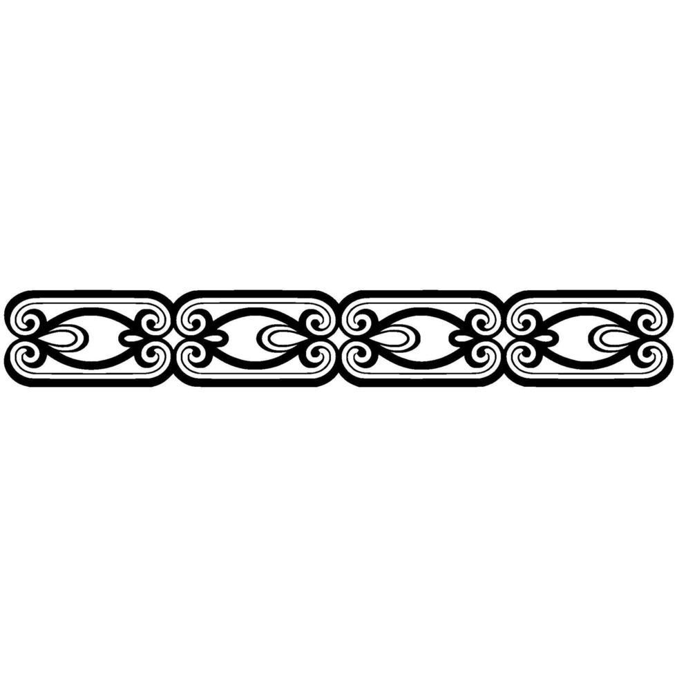 Elegant Black Border with Swirls and Geometric Elements on Gradient Background. vector