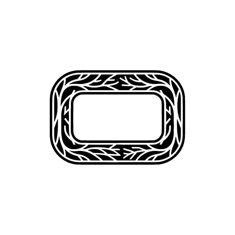 Minimalist Botanical Frame, Elegant , Decorative Element. vector