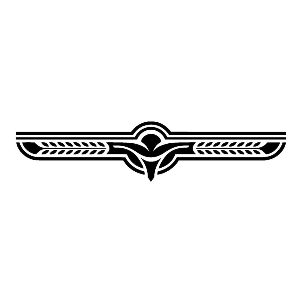Minimalist Ornament Tribal, Geometric, Black and White. vector
