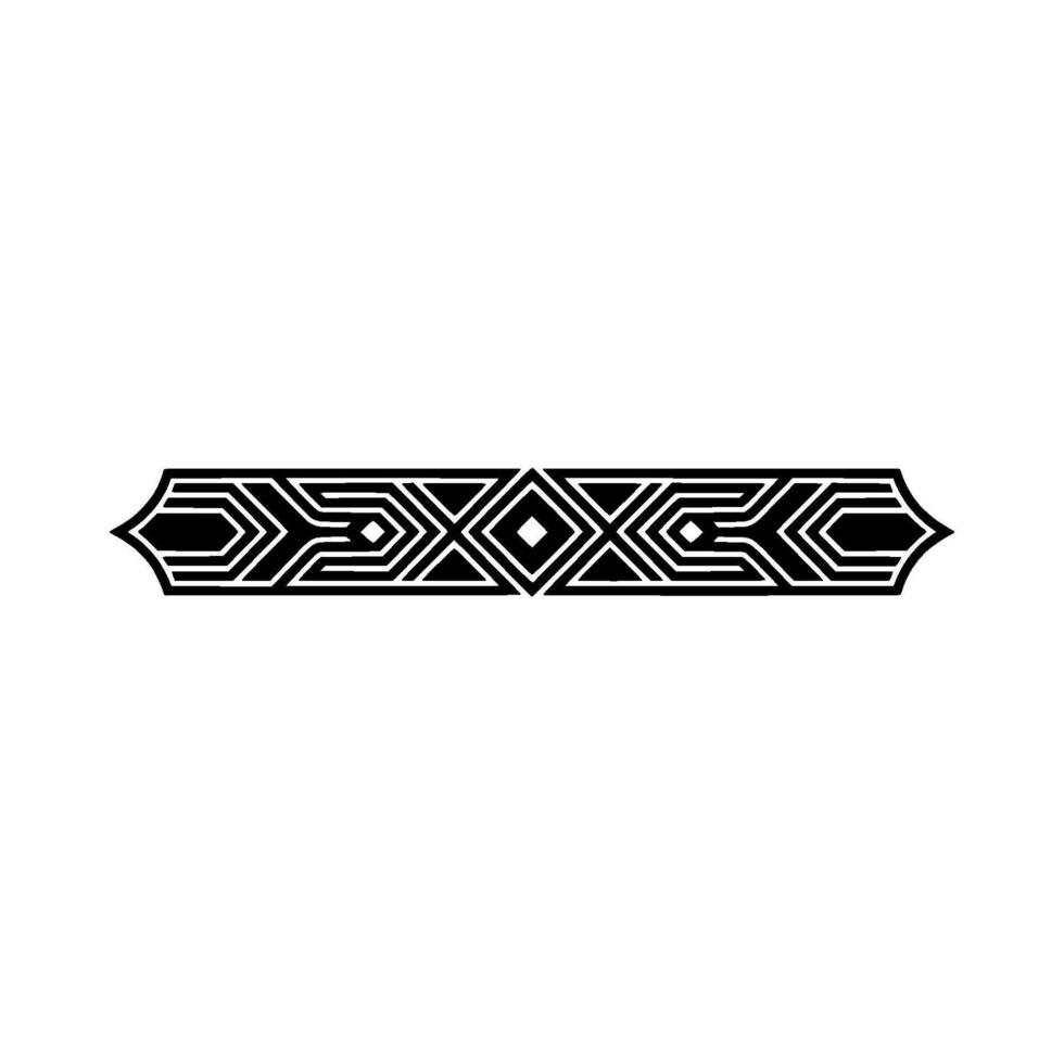 Geometric Black and White Banner Element. vector