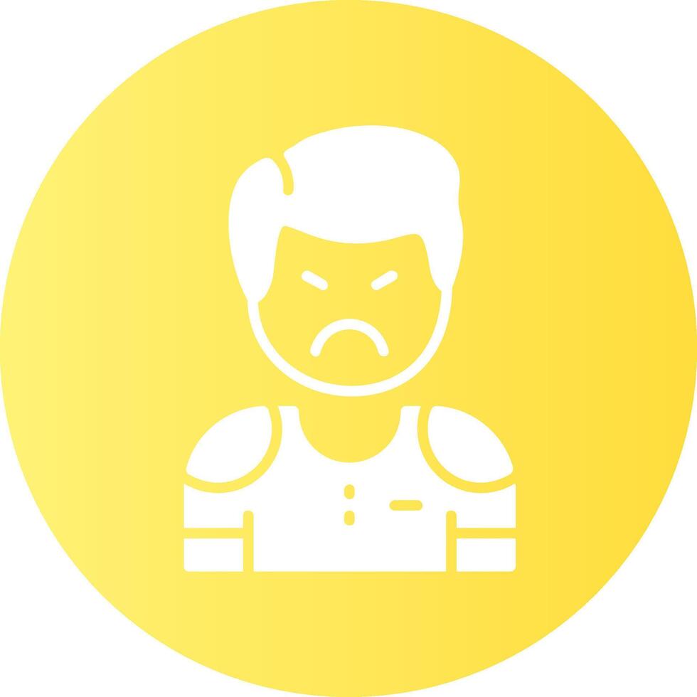 Impatience Circle Gradient Style Emotion Icon vector